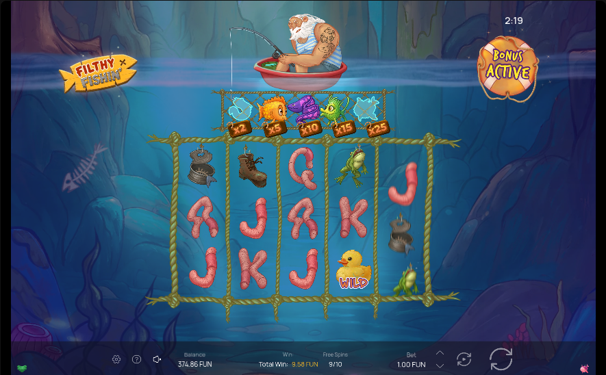 Filthy Fishin Bonus Game
